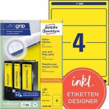 Avery Zweckform - Etikett Ordner L4769-100 Breit/kz Ge 400 St./pack.