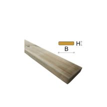 Pavimento de pino impregnado 19x93x2400 mm – Listones de madera – Acabado metálico