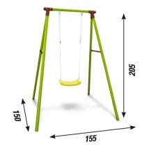 Altalena New Plast AG1272 in Metallo – Altezza 205 cm – Diametro montanti Ø 51 mm – Peso 19.999 kg