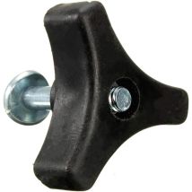 2pcs Triangle Lawn Mower Handle (black) Screw Nut Bolt Garden Tool Replacement Parts Accessories For Honda Lawn Mower/lawn Machine