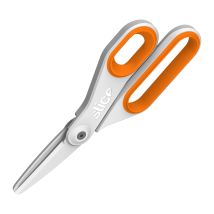 Slice - 10545 Universalschere Linkshänder, Rechtshänder 198 Mm Orange, Weiß