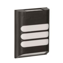 Aplique solar Rana – 15 lúmenes – Luz blanca cálida – Plástico negro – Lámpara exterior LUXFORM