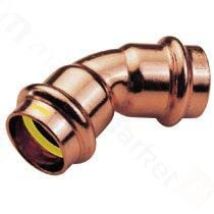 Gasanschlusszubehör Ibp Copper Elbow Fitting 45 Grad Weiblich Weiblich