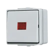 Jung Interruptor Basculante De Control, Universal Off-conmutador, Ax 250 V , Ip 44, Wg 600 606 Kow