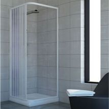 Idralite - Mampara De Ducha De Pvc H 185 Cm Mod. Acquario 70x90 Apertura Lateral