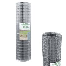 Rotolo Rete Metallica Per Recinzioni 25 M Zincata Elettrosaldata Rigida Maglia 75 X 50 Mm Per Giardino Orto Piante Spazi Esterni (100 Cm)