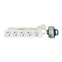 Bloc Multiprise 5 Prises Avec Terre Ip20 Blanc - Siance