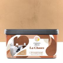Pittura Effetto Calce Maison Deco, Rattan, Extra Opaca, 2,5 L Maison Deco