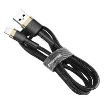 Cavo Lightning Usb Baseus Cafule 2.4a Da 1 M (oro-nero)