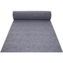 Alfombra Moqueta Guía Pasillo Para Interior Y Exterior Gris H 1 X 30 M