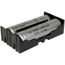 Mpd - Bk-18650-pc4 Portabatteria 2x 18650 Foro Passante Tht (l X L X A) 77.7 X 40.21 X 21.54 Mm