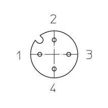 Lutronic - 1069 Sensor-/aktor-steckverbinder, Konfektioniert M12 Kupplung, Gewinkelt 10.00 M Polzahl S