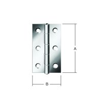 Tür-scharnier Schmal B20xh25mm,gerollt Verzinkt - Vormann