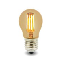 Ilumstore - Iluminashop - Bombilla Led Filamento E27 G45 4w Ambar Blanco Calido 2300k