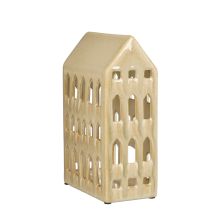 House Of Seasons Haus Keramik 22,5 X 14 X 8,5 Cm Creme Lichthaus