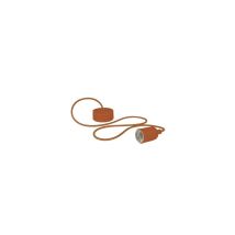 Lampada da soffitto design con cavo in tessuto - marrone - 1.4m - Silikongummi, Stoff/Textil - Vellight