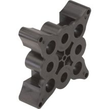 Bakaji – Juego de extensión AXOR para cuerpo base universal iBox – 25 mm – Plástico – Gris / Chrome – 0.5 Kg