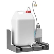 Sanela - Dispensador De Jabón De Pared Para Colocar Detrás Del Espejo, Acero Inoxidable Slzn 84a