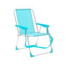 Silla Plegable Aluminio Aguamarina Marbueno Para Playa Y Piscina