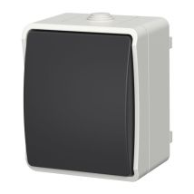 Pulsante GAO Aquatop – IP54 impermeabile – 250 V, 10 A – Plastica – Elettricità