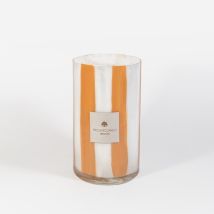 Vase Décoratif En Verre Artisanal Made In Italy Millerighe H 20 Cm - Orange