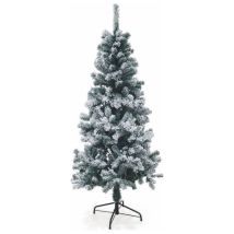 Künstlicher Weihnachtsbaum – schneebedeckt – 180 cm – PVC – realistische Optik – Metallbasis