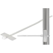 Fixpoint - Fascetta Con Targhetta Autostringente Segnalazione Cavi 2,5mm 100 Pezzi 100mm