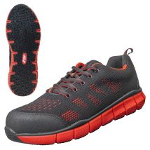 Nitras - Sicherheitsschuhe Sonic Step S1 7440 Schwarz / Rot Gr. 36