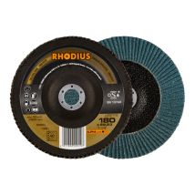 Disque à lamelles pour meuleuse – 180 x 22,23 mm – Grain 40 – 10 pièces – Rhodius