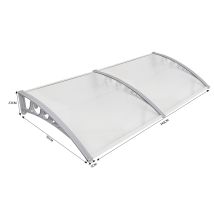 Wyctin Marquesina De Puerta 80×240 Cm(transparente)