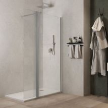 Parete Doccia Walk In Basculante Lorna L112f Cristallo 8 Millimetri 97-99 Cm