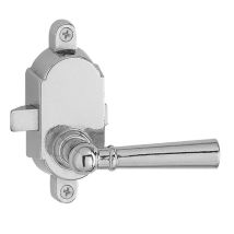 Clovan - Picaporte Cromo C1 Izquierda , Picaporte Con Manilla Clásico De Sobreponer C1tamaño:100x40mmcromado-apertura Izquierda