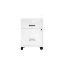 Combi Filing Cabinet 2 Drawer - White - Pierre Henry