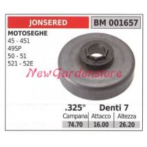 Pignone Jonsered Motore Motosega 45 451 49sp 50 51 521 52e .325' Denti 7 001657
