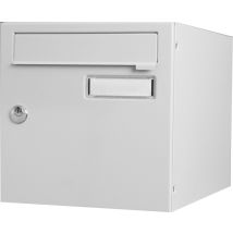 Renz - Buzón Normalizado 1 Puerta Exterior Acero Gris Brillo
