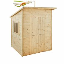 Soulet - Casita De Madera Infantil Con Techo Inclinado Santa Mónica 160x120x120 Cm - Casita De Juegos Para Niños - Cabaña De Madera Para Jardín - 