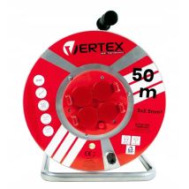 Vertex - Pb50metal Cavo Di Prolunga 50 M 3x2,5 Mm 3000 W Ip44 Nero