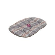 Coussin Pour Chien Tyrol Toronto Ovale 60 X 40 X 3 Cm Beige À Carreaux
