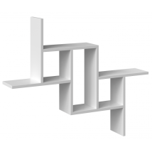 Hilly - Modern Wall Shelf - Dimensions: 85x15x73.5 Cm - Wall Storage Unit