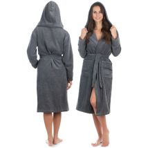 Liebenstein - Bademantel Damen Größe S Premium Bademantel Aus Baumwolle Anthrazit