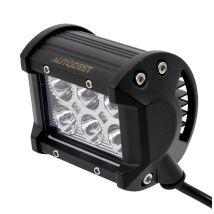 Proiettore veicolare LED 18W 1260 lumen da fissare – Scocca in alluminio – Impermeabilità IP67 – Colore Nero – ABTECH