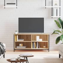 Jinlefu - Tv Cabinet Sonoma Oak 100x40x50 Cm Engineered Wood Vidaxl