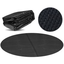Miganeo Pool Solarfolie Ø 600 Cm Deluxe Rund Schwarz 180 My 12 Mm Luftblasen