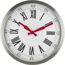 56860-07 Funk Wanduhr 40 Cm Silber - Eurotime