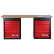 Banco De Trabajo Mob Mob 9611051201 Carga 1000 Kg 12 Cajones