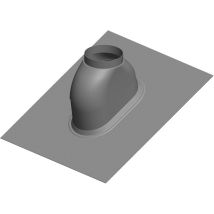 Atec Teja De Techo Inclinado 0-48° Negro Dn60 Dn60/100+dn80/125 500x560mm, 1556