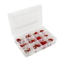 Coffret assortiment 165 cosses électrique isolant rouge – Cosse électrique – Configuration raccord, Section – AutoMaster