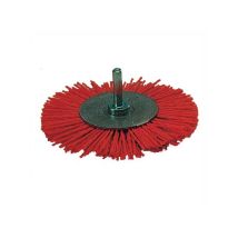Cepillo circular de nylon abrasivo 100 g – Ideal para limpiar metales y pulir madera – Vástago 6 mm
