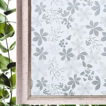 Anti-peek-fensterfolie, 44,5 X 200 Cm, Elektrostatische Fensterfolie Mit Blumenmuster