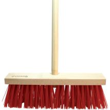 Escoba de PVC 40 cm con mango – Limpieza eficiente para exteriores – 1400 x 28 mm